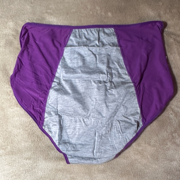 Purple XL  Menstrual panties. High front and back protection. 34" to 44" Waist - Picture 3 of 6